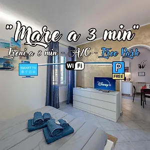 Sea 3 Min Away - Free Park - Trains 8 Min - Air Conditioner Appartamento Albisola Superiore